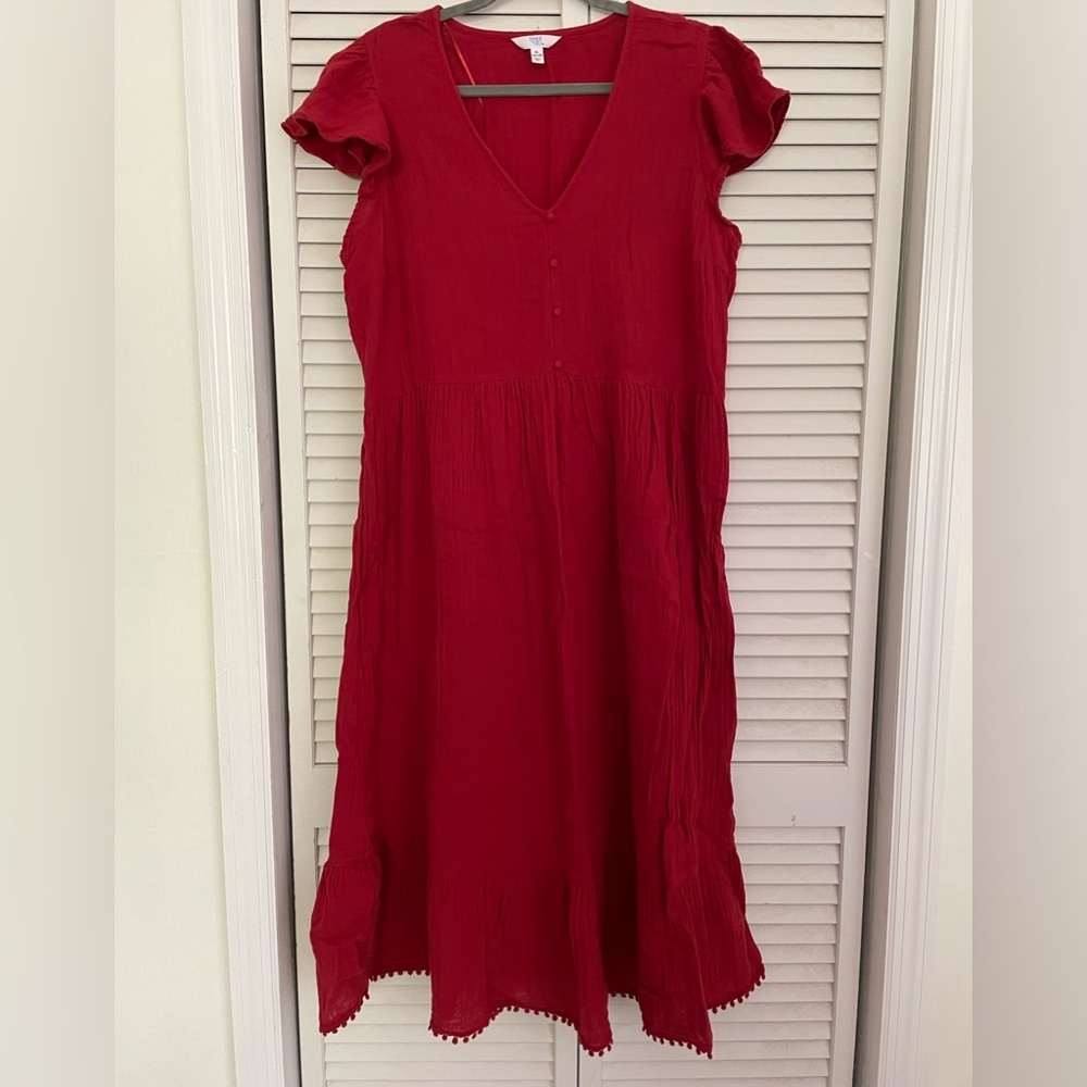 Time and Tru red summer dress
